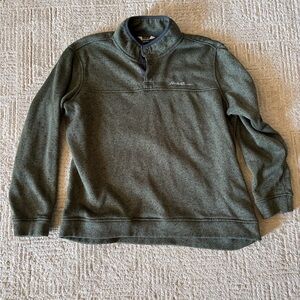 Eddie Bauer Men's Olive Pullover